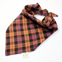 Load image into Gallery viewer, Autumn Plaid Soft Flannel Bandana