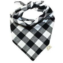 Load image into Gallery viewer, Winter Plaid Soft Flannel Bandana