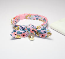 Load image into Gallery viewer, Rifle Paper Garden Party Pink Collar and Bunny Bow