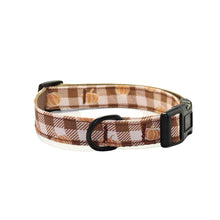 Load image into Gallery viewer, Pumpkin Plaid Cotton Collar