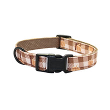 Load image into Gallery viewer, Pumpkin Plaid Cotton Collar