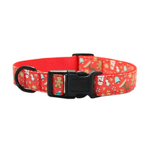 Load image into Gallery viewer, Red Ginger Bread Party Cotton Collar