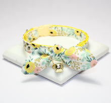 Load image into Gallery viewer, Rifle Paper Garden Party Yellow Collar and Bunny Bow