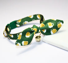 Load image into Gallery viewer, St Patty Day Irish Beer Collar and Bunny Bow