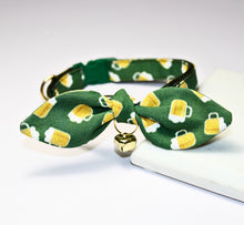 Load image into Gallery viewer, St Patty Day Irish Beer Collar and Bunny Bow