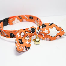 Load image into Gallery viewer, Halloween Cat Collar and Bunny Bow