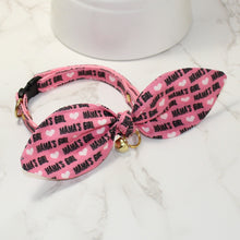 Load image into Gallery viewer, Mama's Girl Cat Collar and Bunny Bow