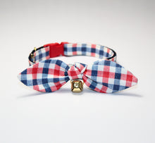 Load image into Gallery viewer, Red White & Blue Collar and Bunny Bow