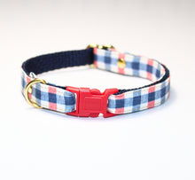 Load image into Gallery viewer, Red White & Blue Collar and Bunny Bow