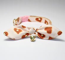 Load image into Gallery viewer, Pink Waffles Cat Collar and Bunny Bow