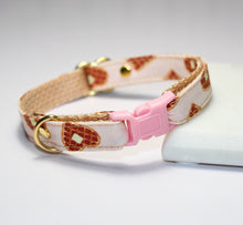 Load image into Gallery viewer, Pink Waffles Cat Collar and Bunny Bow