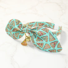 Load image into Gallery viewer, Pizza Collar and Bunny Bow