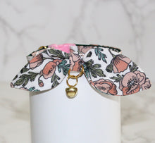 Load image into Gallery viewer, Poppy Cat and Kitten Collar with Bow and Bell