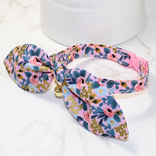 Load image into Gallery viewer, Rifle Paper Garden Party Pink Collar and Bunny Bow