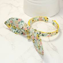 Load image into Gallery viewer, Rifle Paper Garden Party Yellow Collar and Bunny Bow