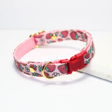 Load image into Gallery viewer, Summer Strawberry Collar and Bunny Bow