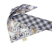 Load image into Gallery viewer, Trick or Treat Purple Reversible Bandana