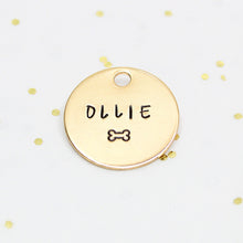 Load image into Gallery viewer, Classic Stamped Bone Pet ID Tag