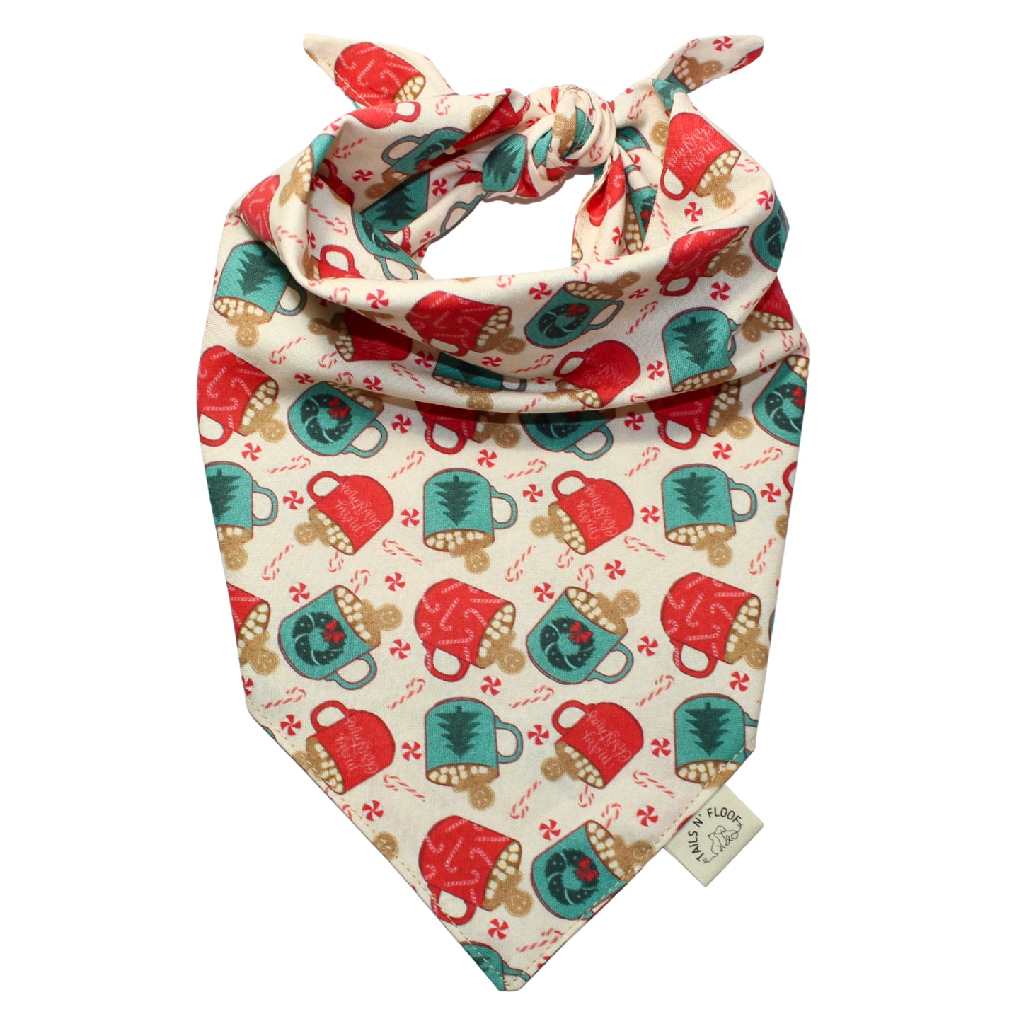 Ginger Bread Christmas Cocoa Cotton Bandana
