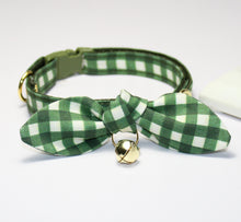 Load image into Gallery viewer, Arugula Cat Collar and Bunny Bow
