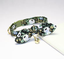 Load image into Gallery viewer, Rifle Paper Green Garden Party Collar and Bunny Bow
