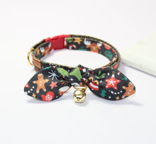 Load image into Gallery viewer, Happy Christmas Cat Collar and Bunny Bow
