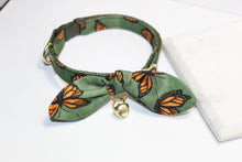 Load image into Gallery viewer, Monarch Butterflies Cat Collar and Bunny Bow
