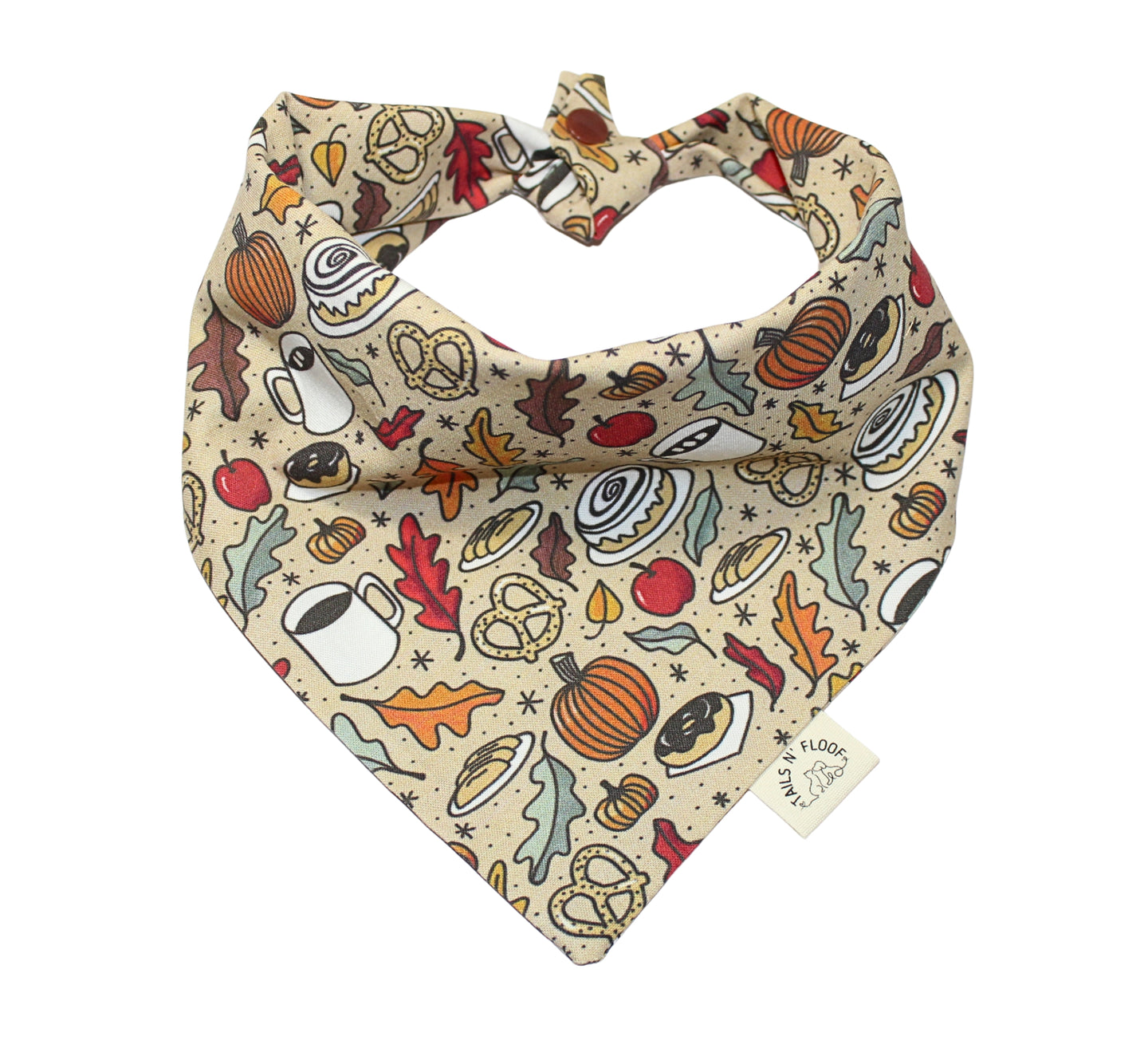 Pumpkin Spice Mornings Dog Bandana