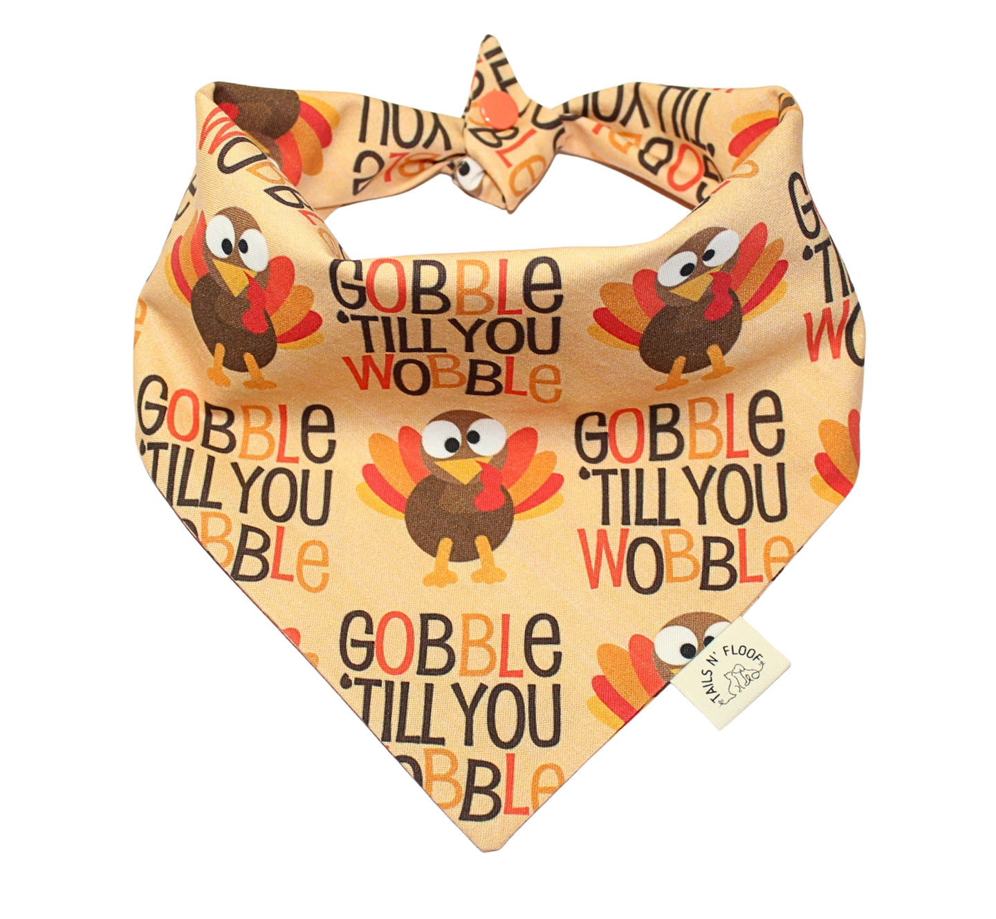Gobble Till you Wobble Dog Bandana