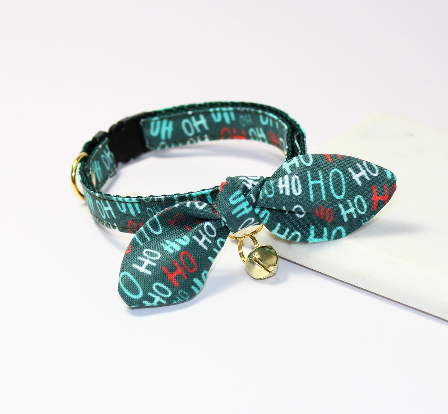 HO HO HO Cat Collar and Bunny Bow