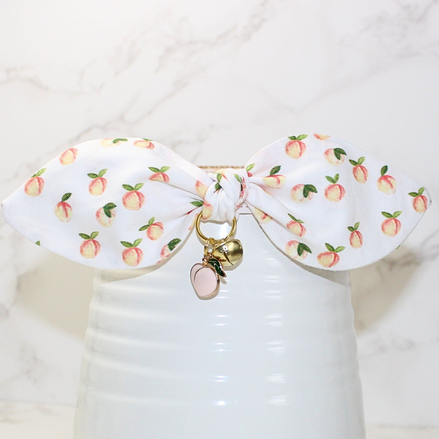 Georgia Peaches Collar and Bunny Bow