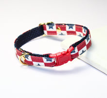 Load image into Gallery viewer, Patriotic Stars Collar and Bunny Bow
