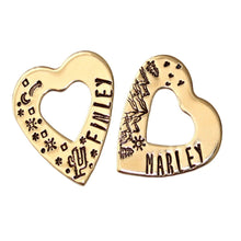 Load image into Gallery viewer, Washer Heart Pet ID Tags
