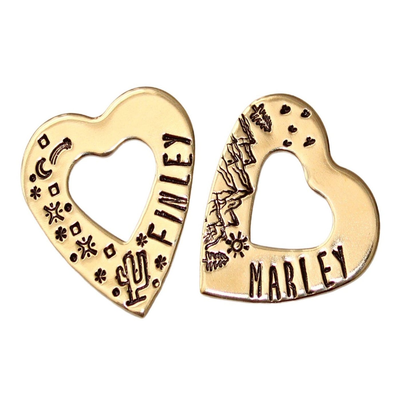 Washer Heart Pet ID Tags