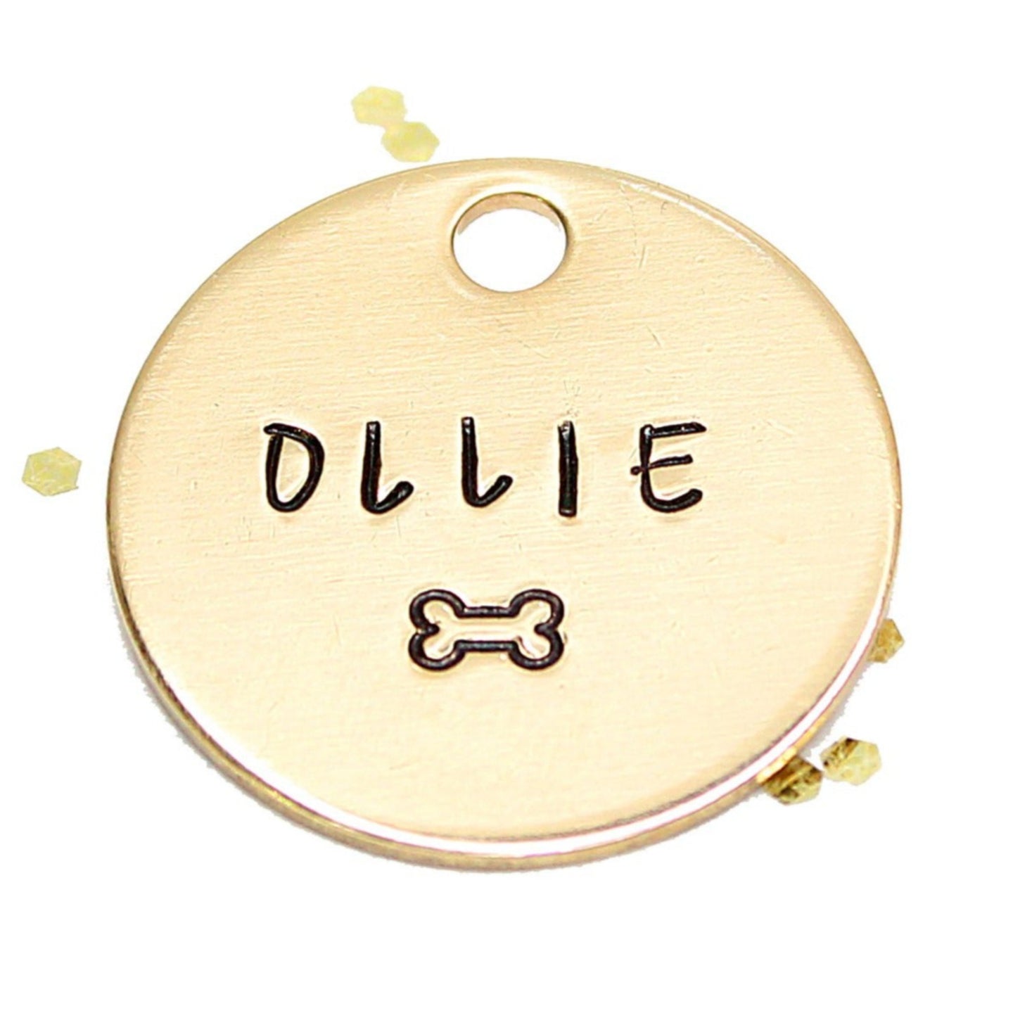 Classic Stamped Bone Pet ID Tag