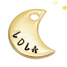 Load image into Gallery viewer, Moon shape Dog id Tag
