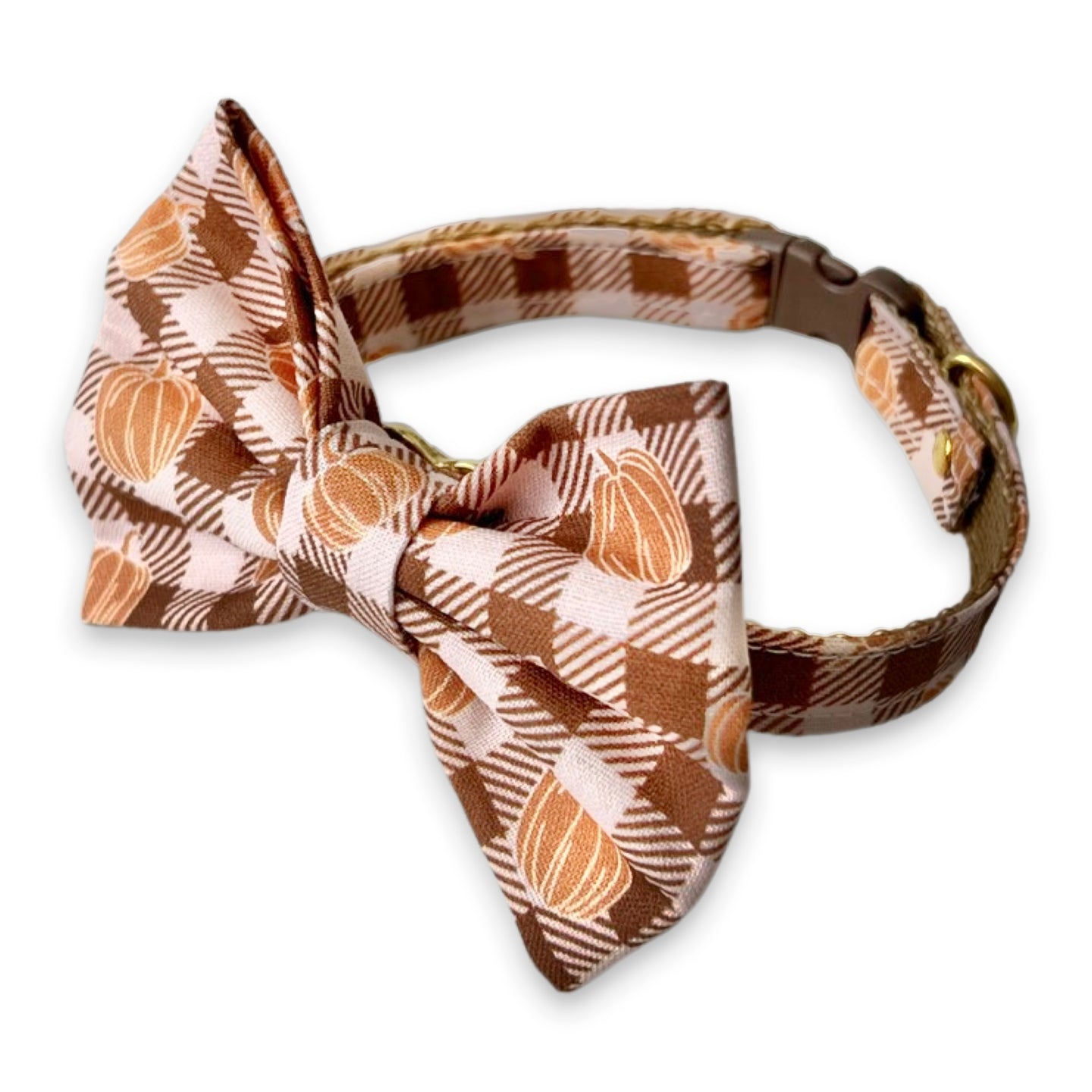 Autumn Pumpkin Cat Collar and Bow Tie