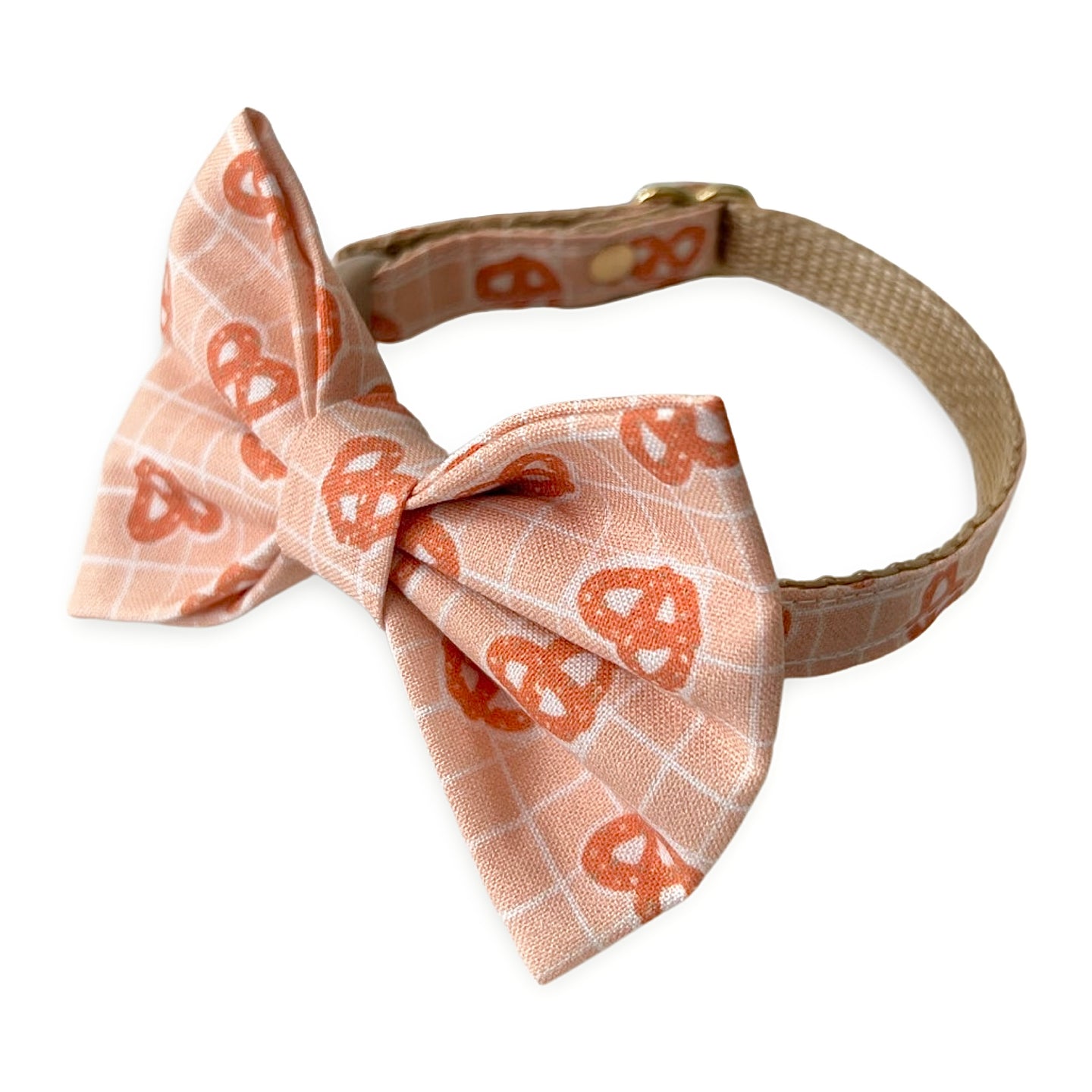 New York Pretzel Cat Collar and Bow Tie