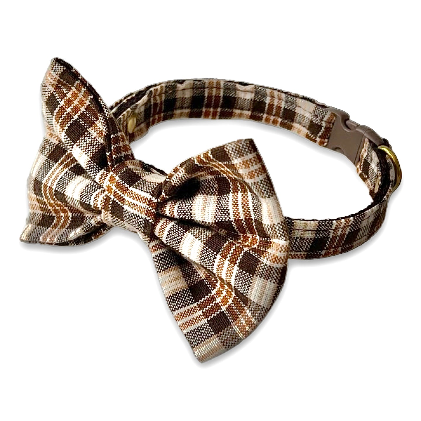 Fall Plaid Cat Collar and Bow Tie