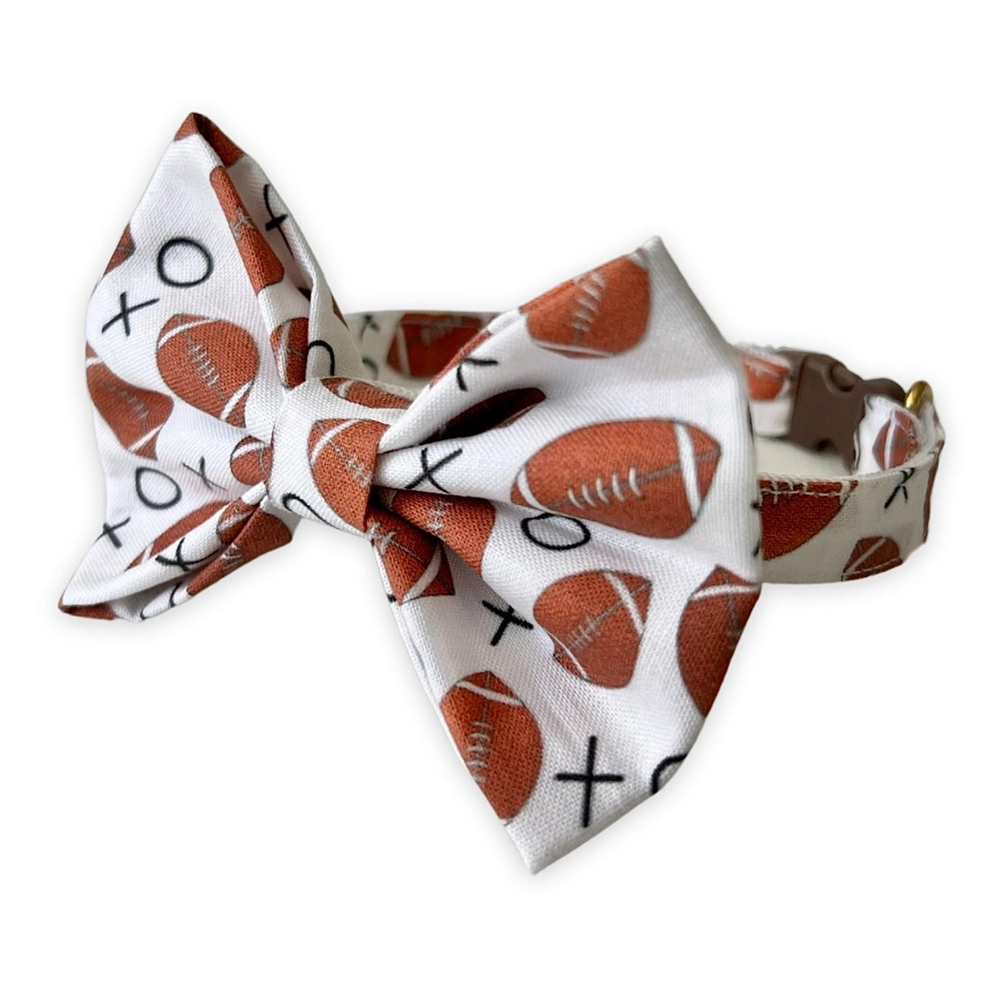 Football Cat Collar and Bow Tie