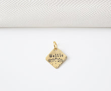 Load image into Gallery viewer, Mountain Scene Hand Stamped Pet id Tag

