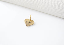 Load image into Gallery viewer, Floral Heart Shaped stamped Pet ID Tag
