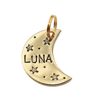 Load image into Gallery viewer, Moon shape Dog id Tag
